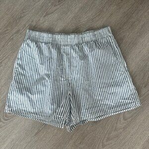 Aritzia Babton Striped Boxer Shorts